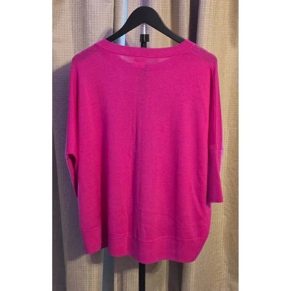 Antropologie Short Sleeve Crewneck Sweater Women's Size‎ Small Pink